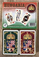 Scarce Piatnik double pack of playing cards - HUNGARIA No. 2569 - Hungary