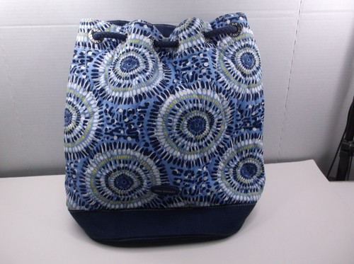 Vera Bradley Drawstring Beach Tote Starry Night #2 - Picture 2 of 5