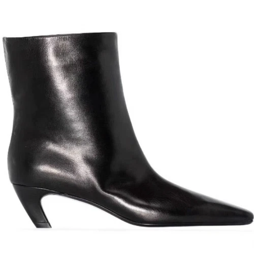 Khaite Damen High-Heeled Kurzstiefel Leder Medium Boots Bare Boots - Bild 6 von 18