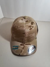 NEW Yupoong Multicam Arid One Size Flexfit Trucker Hat Cap Tan Camo NWT U.S Army
