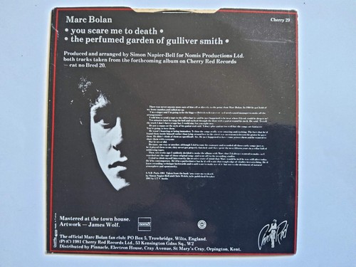 MARC BOLAN - You scare me to death - 7" Vinyl single with flexi (EX/VG) - Foto 2 di 5