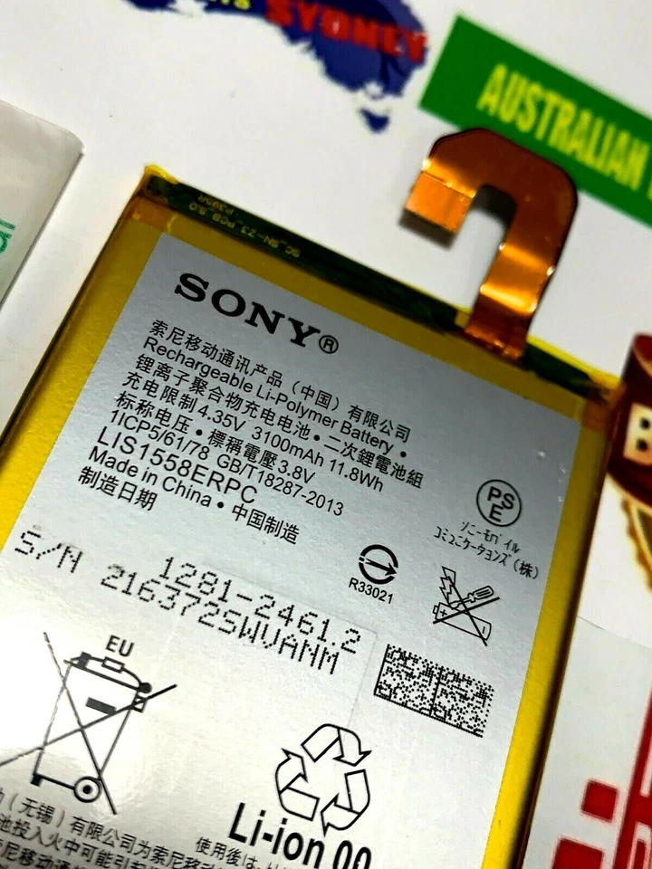 BATERÍA ORIGINAL SONY XPERIA Z3 D6603 D6616 D6643 D6653 LI-ION LIS1558ERPC Foto 3 de 4