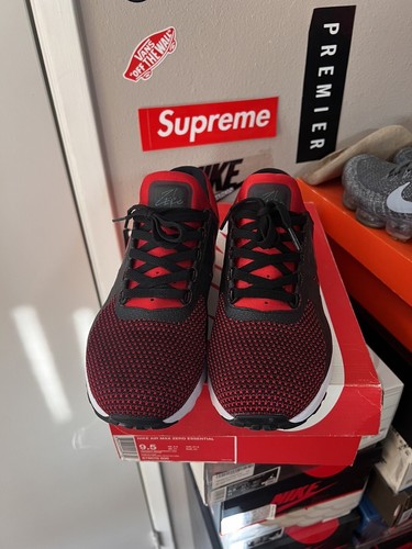 Nike Mens Air Max Zero Essential Bred 9.5 Original Box 876070-600 University Red - Picture 4 of 12