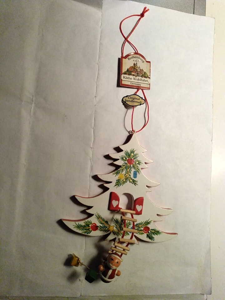 Kathe Wohlfahrt Vintage, Handpainted Christmas Tree Ornament eBay