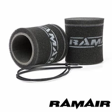 RAMAIR 2 x Carb Trumpet Velocity Stack Sock Air Filters 102mm Weber DCOE 40/45