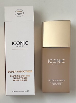 Iconic London Super Smoother Blurring Skin Tint 30ml - Neutrale Bräune - Neu im Karton