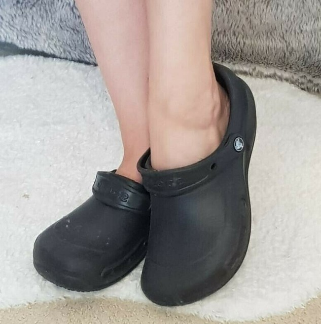 Crocs Bistro Black Clogs Work Kitchen Safety Hospitality Catering