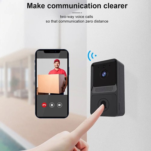 Smart Wireless Video Doorbell Phone Security Camera WiFi Door Bell Ring Intercom - Picture 9 of 13