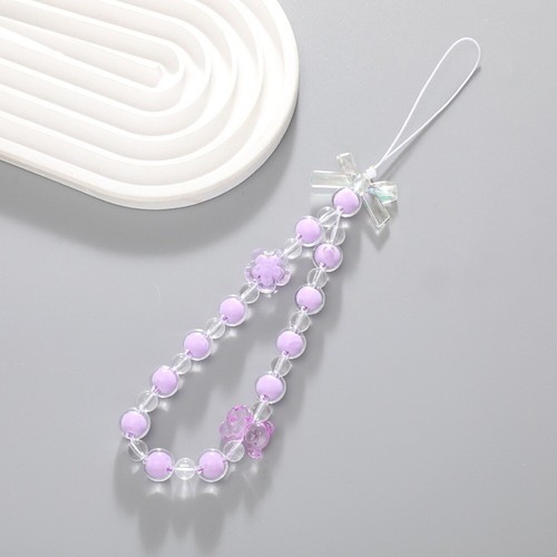 Bowknot Cute Heart Beaded Phone Chain Mobile Phone Shell - Zdjęcie 5 z 14
