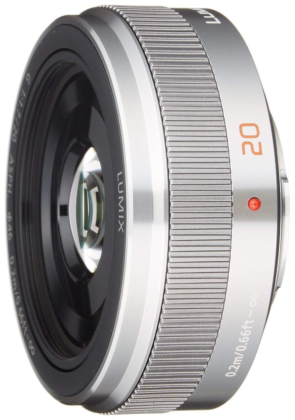 Panasonic Lumix G 20mm f/1.7 II Aspherical AF G Lens (Silver) for