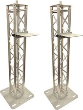  2 6.56ft 2M DJ Lighting Aluminum Truss Totem  Adjustable Height Shelf  Poles