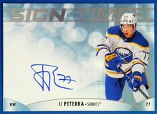 JJ Peterka Auto Sabres 2023-24 SP Authentic Sign of the Times SOTT-JJ