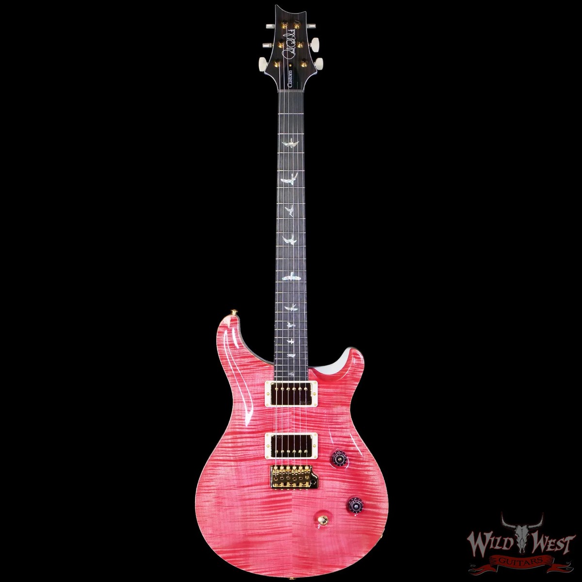 2026 PRS Wood Library 10 Top Custom 24 Bonnie Pink Pearl White