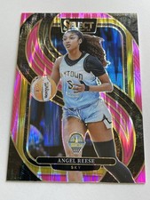 2025 Panini Select WNBA Angel Reese #170 Premier Level Pink Flash Prizm