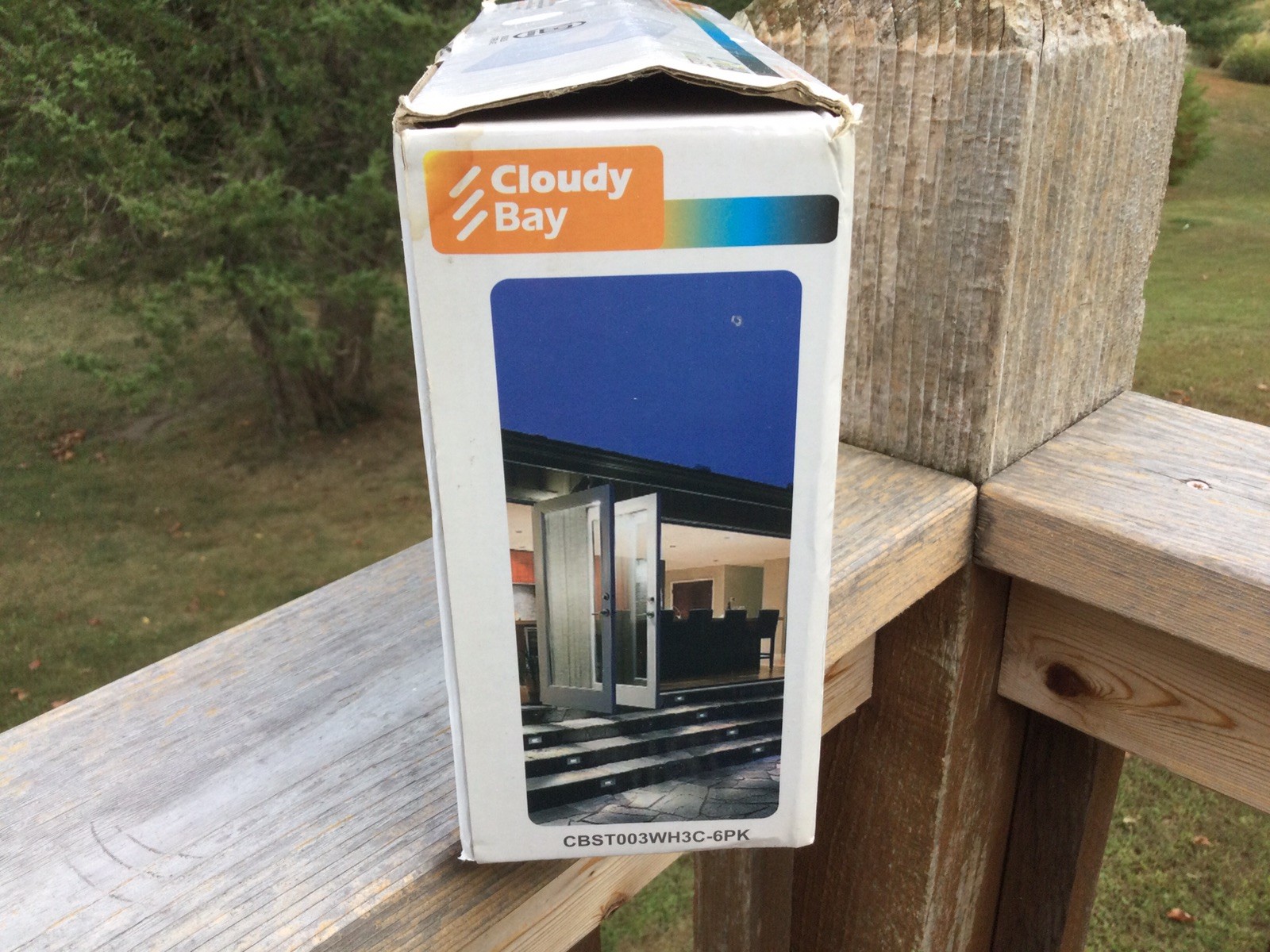 CLOUDY BAY Step Lights 6 pack Indoor and Outdoor LED White Finish - Dimmable