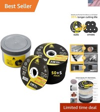 Cut Off Wheels 4 1/2 Inch 55 Pack Metal Stainless Steel Cutting Discs Profess...