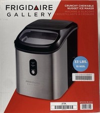 Frigidaire 33 lbs Capacity Nugget Ice Maker, Stainless Steel NEW EFIC214-Blk