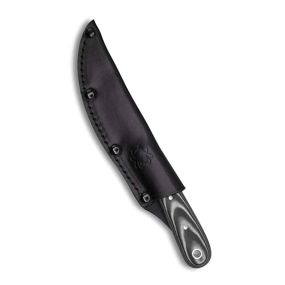 Нож с фиксированным лезвием SPYDERCO Bow River с кожаными ножнами (FB46GP) - Изображение 2 из 3