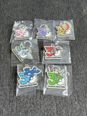 Pokémon 30th Anniversary Metal Charm Mascot ~Kanto, Johto, Hoenn Complete Set