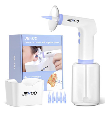 Electric Ear Wax Removal Kit Irrigation Cleaner 4 Pressure USB Rechargeable NEW