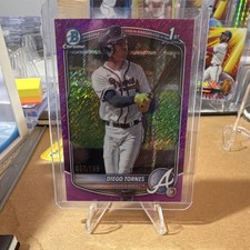 2024 Bowman Chrome Purple Shimmer /199 Diego Tornes BCP-214 Braves Rookie