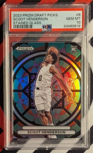 Scoot Henderson #8 2023 Panini Prizm Draft Picks Stained Glass card