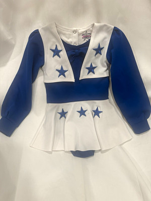 Dallas Cowboys Cheerleaders Girls Cheerleader Dress Costume Outfit Size 4T C/1