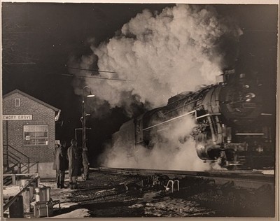 Roger Puta Nachlass 19,5x15,5 Foto Western Maryland Steam Night Emory Grove RAR