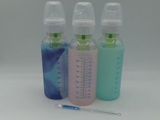 Dr. Brown's SB83013-WEB Anti-Colic Options Narrow Glass Baby Bottles W/Silicone