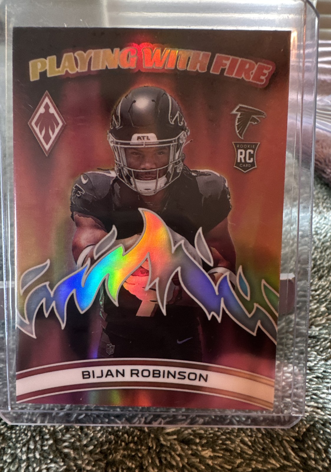 2023 Panini Phoenix - Playing with Fire Bijan Robinson #PWF-3 (RC)
