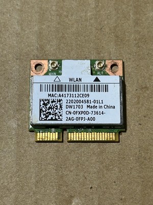 Used - Tested - Atheros AR5B225 -Bluetooth WiFi Card - 2202004581-01L1 - DW1703