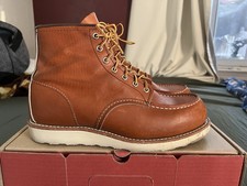 RED WING 875 Moc Toe Leather Boots size 8.5 EE Oro legacy Made in USA