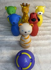 Melissa Doug Bowling Friends Playset - 7-Piece Soft Squeezable Bowling Set