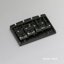 GOTOH 404BO-4 4-String Bass Bridge w/ Brass Saddles BLACK