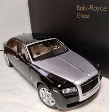 Kyosho 1/18 Rolls Royce Ghost Diecast Model Black Silver with Box Damage