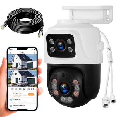 KERUI 6MP Ultra HD POE Kamera + 18m Netzwerkkabel IP66 Wetterfest Indoor/Outdoor