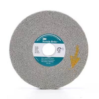 Scotch-Brite 7000000734 Deburring Wheel, Xl-Wl, 8A Medium, 6 In X 1 In X 1 In