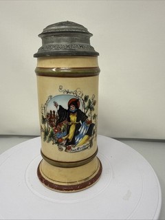 Vintage Antique Munich Child lithophane Beer Stein Munich Germany