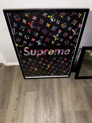 Supreme フォトフレーム LOUIS VUITTON Supreme Louis Vuitton Poster Framed | eBay