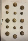 Vintage Military Buttons Collection of 15- Civil War, Spanish American War