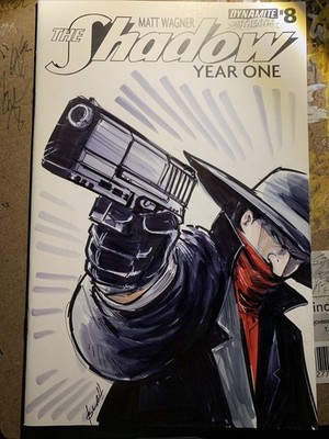 The Shadow Year One 8 Original Sketch Cover Variant 
