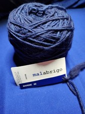1 Skein Malabrigo 100 Merino Worsted Marine Yarn.