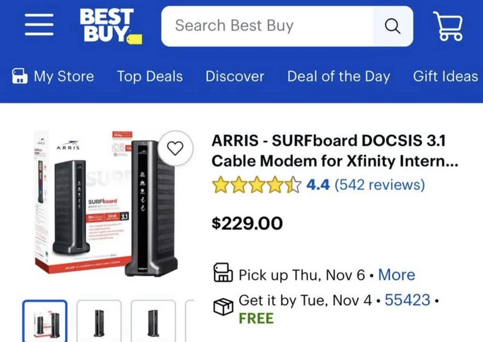 ARRIS Surfboard SB8200 DOCSIS 3.1 10 GBPS provider Cox,Spectrum & Xfinity - Image 4 of 4