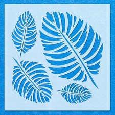 Jungle Leaf Leaves Stencil: Mylar Airbrush Wall Art Painting Crafts , DIY