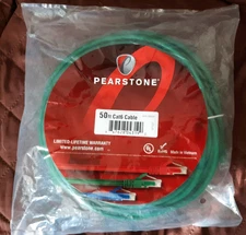 Pearstone Cat6 50ft Cable-RJ-45 connectors