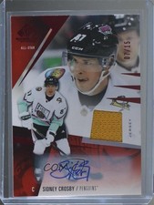 2023 Upper Deck SP Game Used All-Stars Jersey 7/15 Sidney Crosby #141 Auto p1l