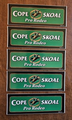 Lot of 5 New Copenhagen/SKOAL Pro Rodeo Stickers - 6.5'' by 2.25''