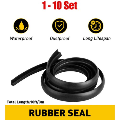 #ad 10ft Strip Seal Trim Front Rear Sunroof Windshield Weatherstrip Rubber 1 10Set $104.88
