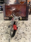 Maisto 1999 Harley-Davidson FLSTF-Fat Boy Red/Silver 1/8 scale diecast  — photo 4