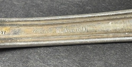 Set (3) antike Reed & Barton Heppleweiße Sterlingsilber Löffel Mono C - Bild 3 von 6